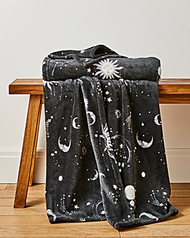 Moons & Stars Fleece Throw
