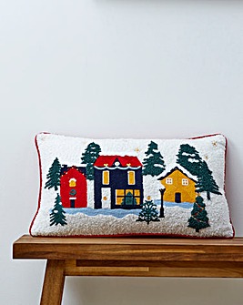 Christmas Village Cushion
