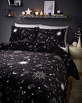 Moon & Stars Fleece Duvet Set