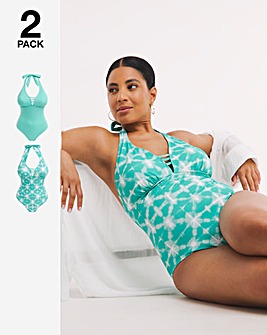 Value 2 Pack Halterneck Swimsuits