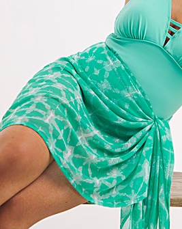 Tie Dye Print Beach Midi Sarong