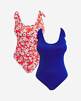 Value 2 Pack Tie Strap Swimsuits