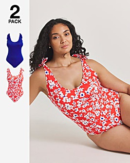 Value 2 Pack Tie Strap Swimsuits