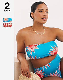 Value 2 Pack Bandeau Bikini Tops