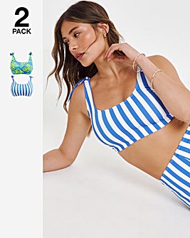 Value 2 Pack Crop Bikini Tops