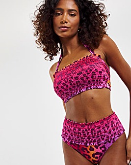 Shirred Midi Bikini Brief