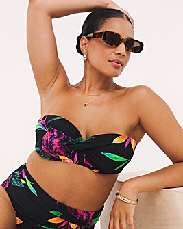 MAGISCULPT Twist Front Bandeau Underwired Bikini Top