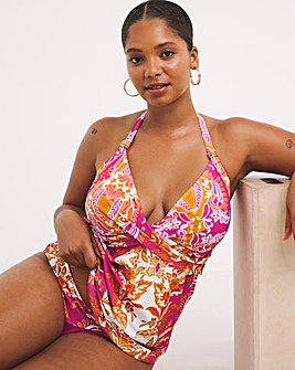 MAGISCULPT Twist Front Tankini Set