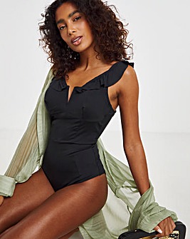 Ruffle Detail Tummy Control Swimsuit