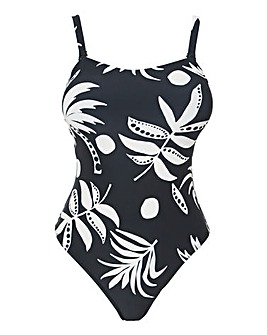 Non Wired Bandeau Tummy Control Swimsuit