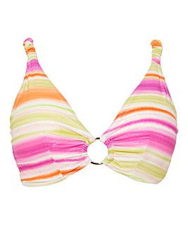 Ring Detail Plunge Bikini Top