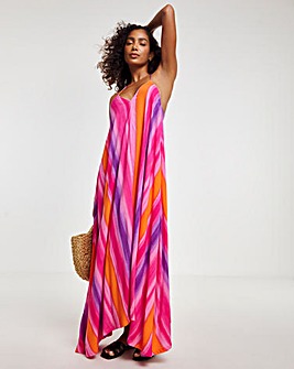 Strappy Hanky Hem Beach Dress