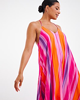 Strappy Hanky Hem Beach Dress