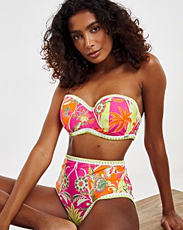 Figleaves Frida Underwired Bandeau Bikini Top