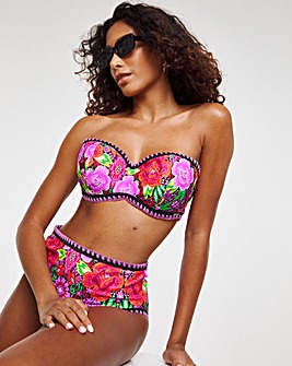 Figleaves Frida Underwired Bandeau Bikini Top