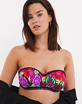 Figleaves Frida Underwired Bandeau Bikini Top