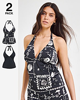 Value 2 Pack Tankini Tops