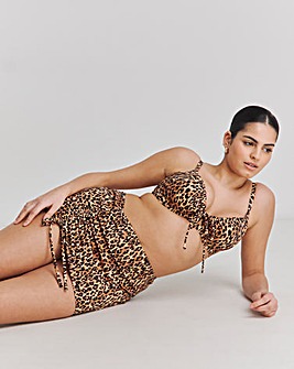 Simply Be Leopard Print Bikini Skirt