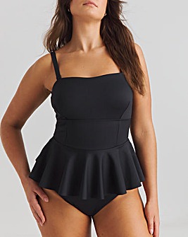 MAGISCULPT Contour Me Peplum Scuba Swimsuit