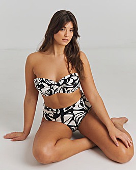 MAGISCULPT Twist Front Bandeau Underwired Bikini Top