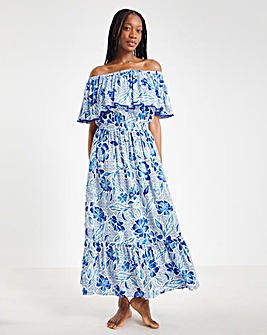 Beach To Beach Bardot Beach Dress