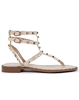 DF By Daniel Cube Square Studded Gladiator Sandals Standard Fit