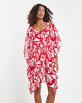 Magisculpt Shell Print Kaftan