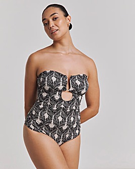 Trim Detail Bandeau Swimsuit