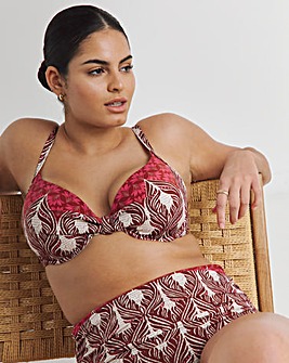 Underwired Ikat Print Bikini Top