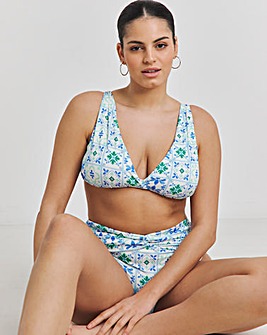 Tile Print Bikini Set
