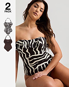 Value 2 Pack Bandeau Swimsuits