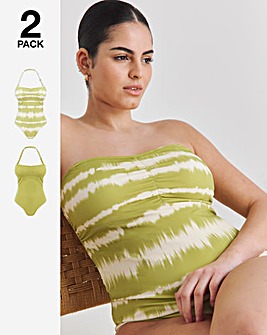 2 Pack Value Bandeau Swimsuits