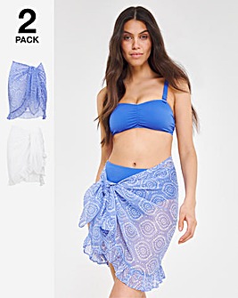 2 Pack Value Beach Sarongs