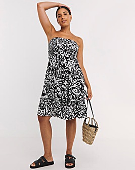 Tile Print Beach Dress