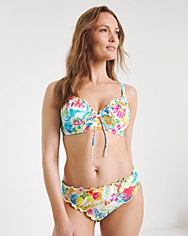 Positano Print Low Rise Lettuce Trim Bikini Brief