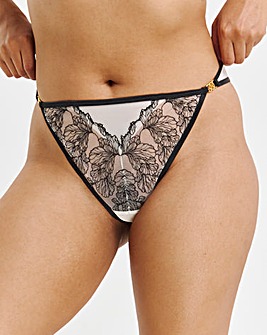 Figleaves Emilia Sketchy Embroidery Thong