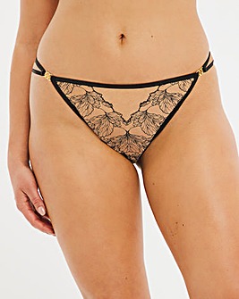 Figleaves Emilia Sketchy Embroidery Thong