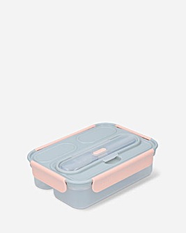 Built Lunch Box with Cutlery Pink