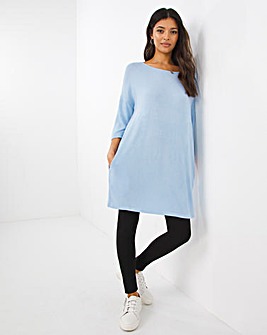 Blue Soft Touch Tunic