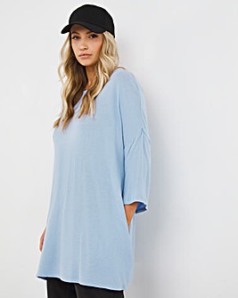 Blue Soft Touch Tunic