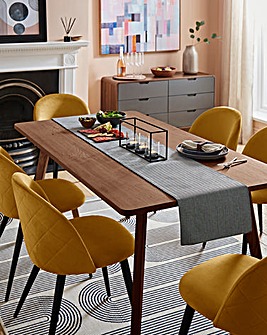 Gray & Osbourn No.157 Oslo Table with 6 Klara Chairs