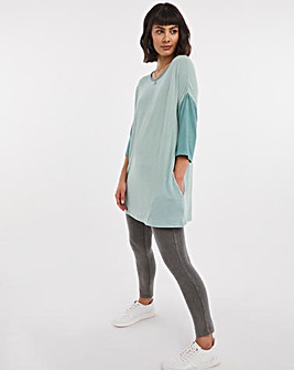Green Print Soft Touch Tunic