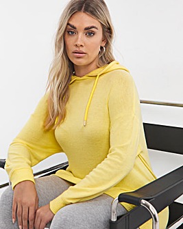 Yellow Soft Touch Pull on Hoodie