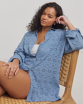 Beach to Beach Broderie Beach Shirt