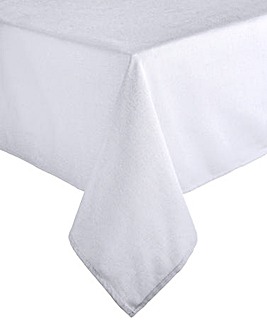 White Cotton Tablecloth