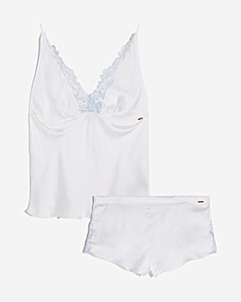 Figleaves Fleur Embroidered & Satin Cami Short Set