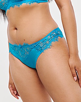 Figleaves Pulse Lace Brazilian - Aqua