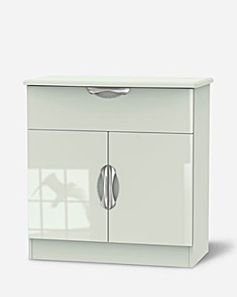 Milano Ready Assembled 1 Drawer 2 Door Small Sideboard