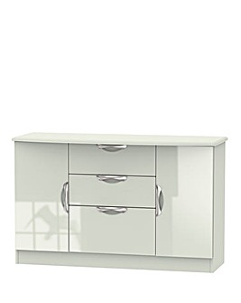 Milano Ready Assembled Large 2 Door 3 Drawer Sideboard