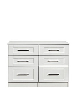 Trenton Ready Assembled 6 Drawer Wide Chest